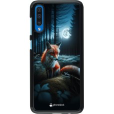 Coque Samsung Galaxy A50 - Renard lune forêt