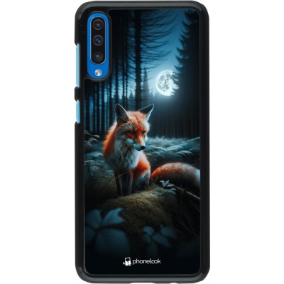 Coque Samsung Galaxy A50 - Renard lune forêt