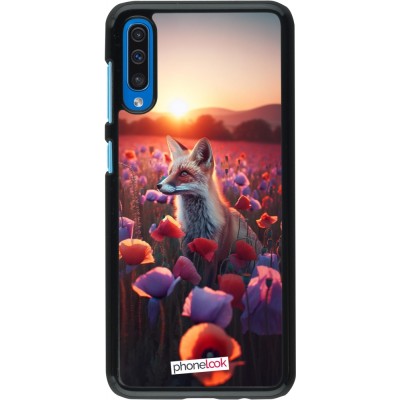 Coque Samsung Galaxy A50 - Renard pourpre au crépuscule