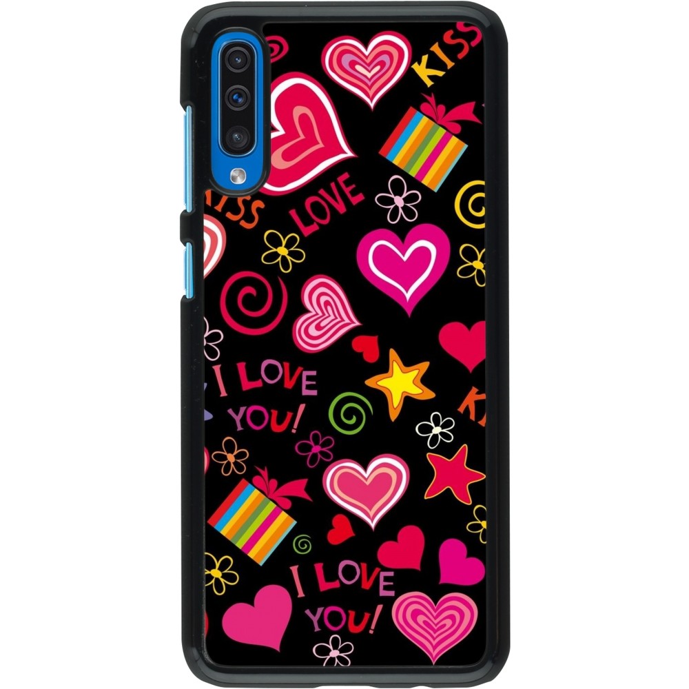 Coque Samsung Galaxy A50 - Valentine 2023 love symbols