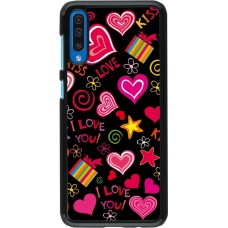 Coque Samsung Galaxy A50 - Valentine 2023 love symbols