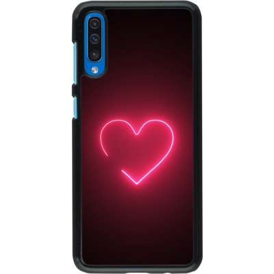 Coque Samsung Galaxy A50 - Valentine 2023 single neon heart