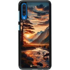 Coque Samsung Galaxy A50 - Valley Sunset Deer Tree