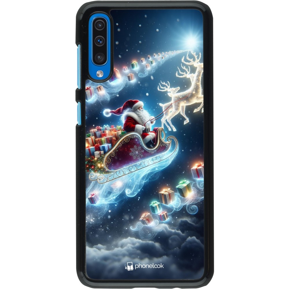 Coque Samsung Galaxy A50 - Noël 2023 Père Noël enchanté