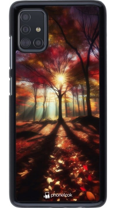 Coque Samsung Galaxy A51 - Automne doré glare