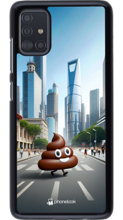 Coque Samsung Galaxy A51 - Emoji Caca walk