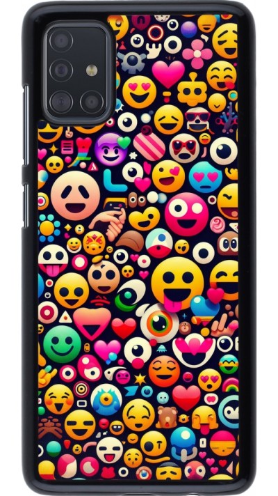 Coque Samsung Galaxy A51 - Emoji Mix Color