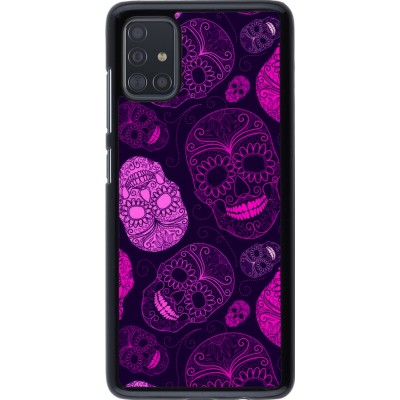 Coque Samsung Galaxy A51 - Halloween 2023 pink skulls