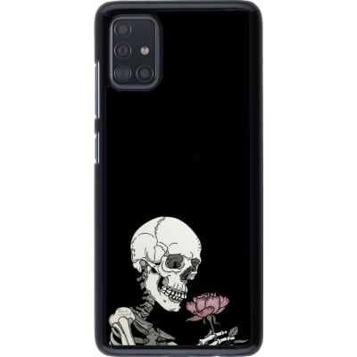 Coque Samsung Galaxy A51 - Halloween 2023 rose and skeleton