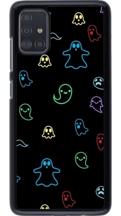 Coque Samsung Galaxy A51 - Halloween 2024 colorful ghosts