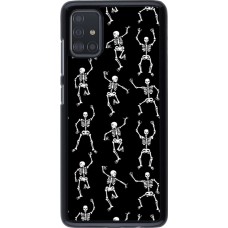 Samsung Galaxy A51 Case Hülle - Halloween 2024 dancing skeleton