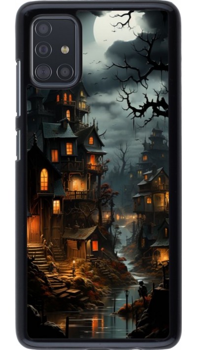 Coque Samsung Galaxy A51 - Halloween 2024 scary town