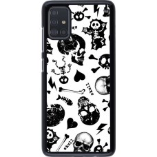 Coque Samsung Galaxy A51 - Halloween 2024 skeleton mix