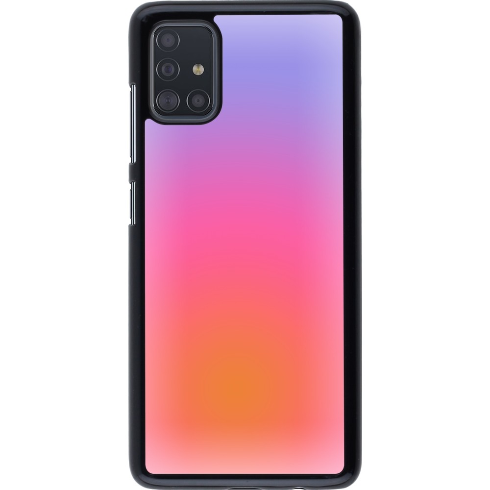 Coque Samsung Galaxy A51 - Orange Pink Blue Gradient