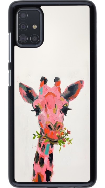 Coque Samsung Galaxy A51 - Pink Girafe Paint