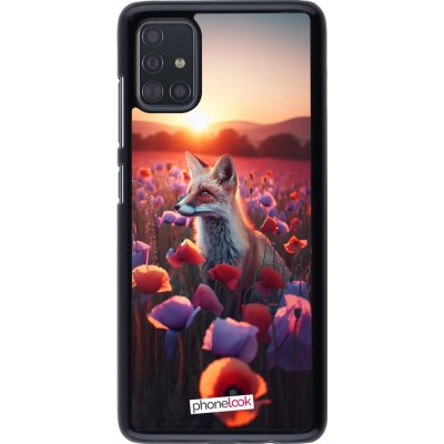 Coque Samsung Galaxy A51 - Renard pourpre au crépuscule