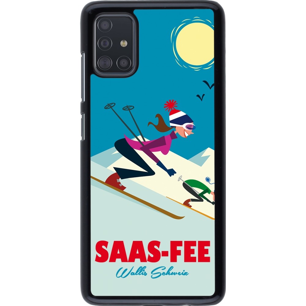 Samsung Galaxy A51 Case Hülle - Saas-Fee Ski Downhill