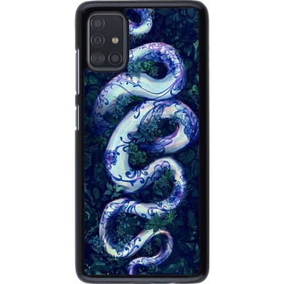 Coque Samsung Galaxy A51 - Serpent Blue Anaconda