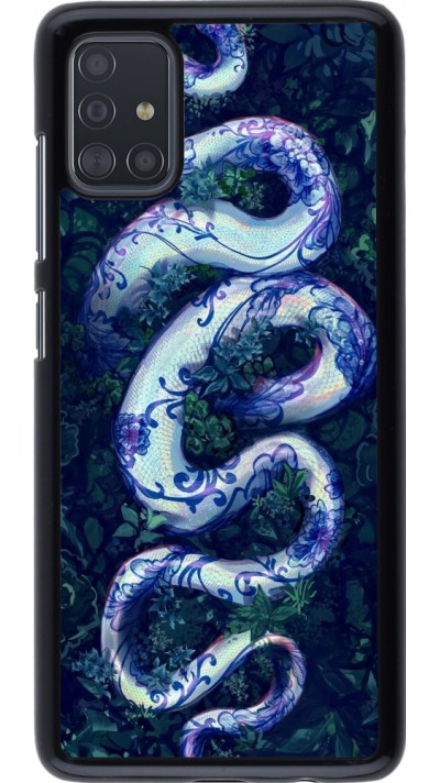 Coque Samsung Galaxy A51 - Serpent Blue Anaconda