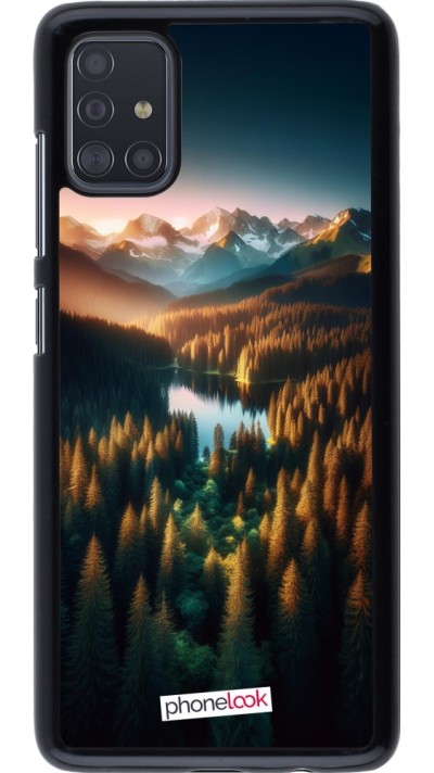 Coque Samsung Galaxy A51 - Sunset Forest Lake