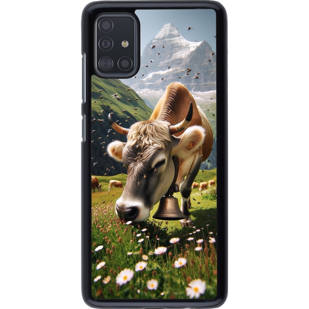 Coque Samsung Galaxy A51 - Vache montagne Valais