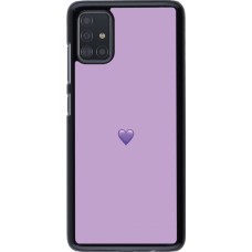 Coque Samsung Galaxy A51 - Valentine 2023 purpule single heart