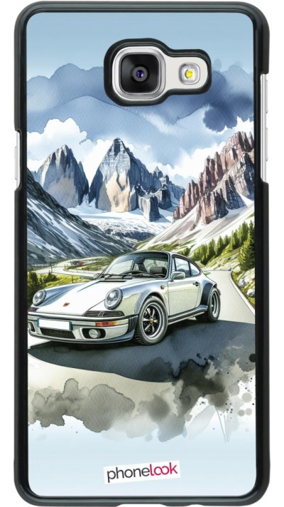 Samsung Galaxy A5 (2016) Case Hülle - Porsche 911 Berg Aquarell