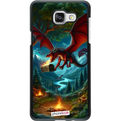 Coque Samsung Galaxy A5 (2016) - Dragon Volant Forêt Trésor