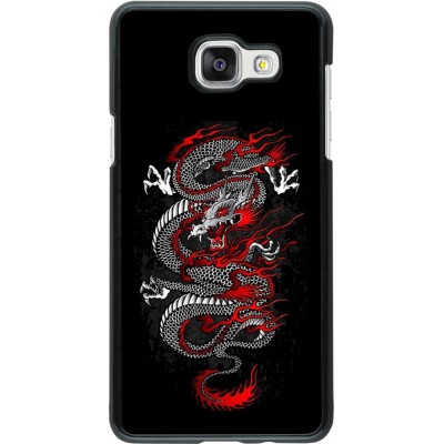 Coque Samsung Galaxy A5 (2016) - Japanese style Dragon Tattoo Red Black