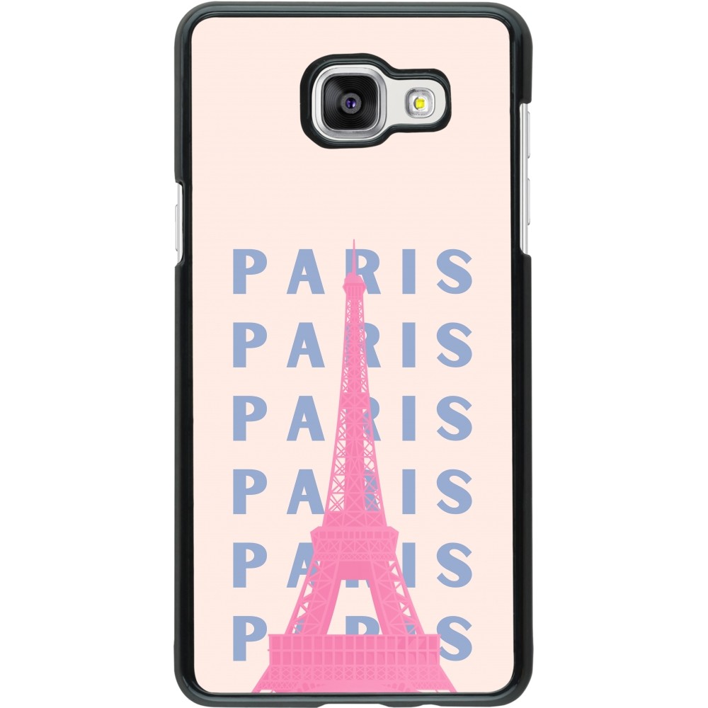 Samsung Galaxy A5 (2016) Case Hülle - Paris Pink Print