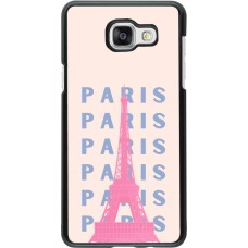 Samsung Galaxy A5 (2016) Case Hülle - Paris Pink Print