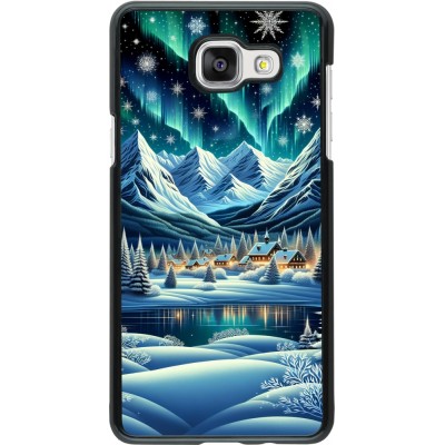 Coque Samsung Galaxy A5 (2016) - Snowy Mountain Village Lake night