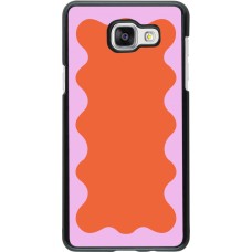 Coque Samsung Galaxy A5 (2016) - Wavy Rectangle Orange Pink