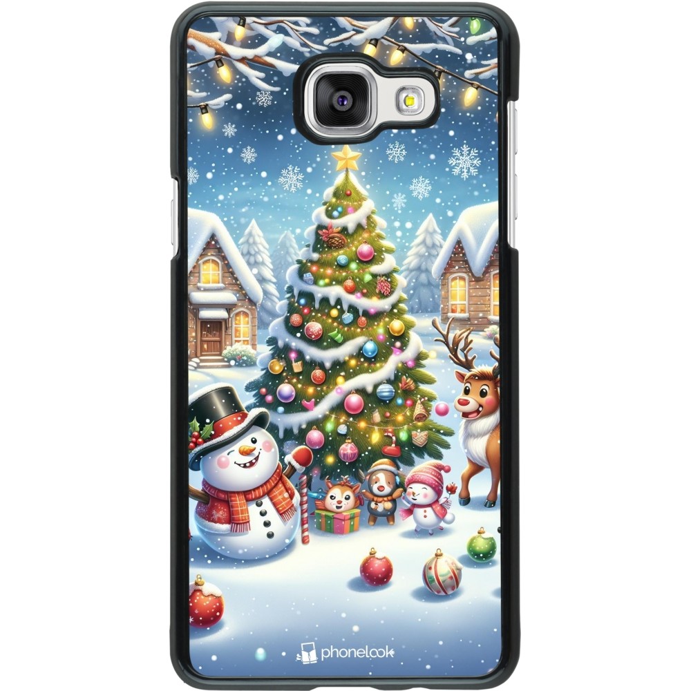 Coque Samsung Galaxy A5 (2016) - Noël 2023 bonhomme de neige et sapin