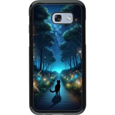 Coque Samsung Galaxy A5 (2017) - Chat noir promenade