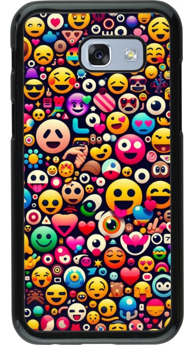 Coque Samsung Galaxy A5 (2017) - Emoji Mix Color