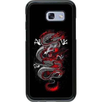 Coque Samsung Galaxy A5 (2017) - Japanese style Dragon Tattoo Red Black