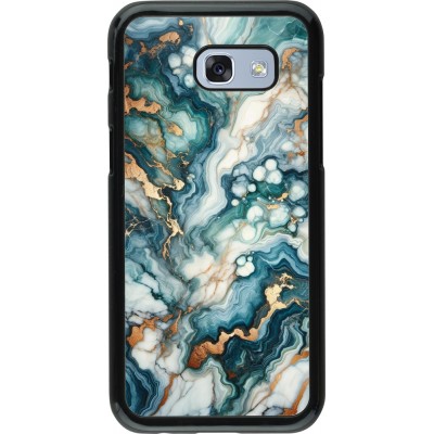 Coque Samsung Galaxy A5 (2017) - Marbre Vert Bleu Doré