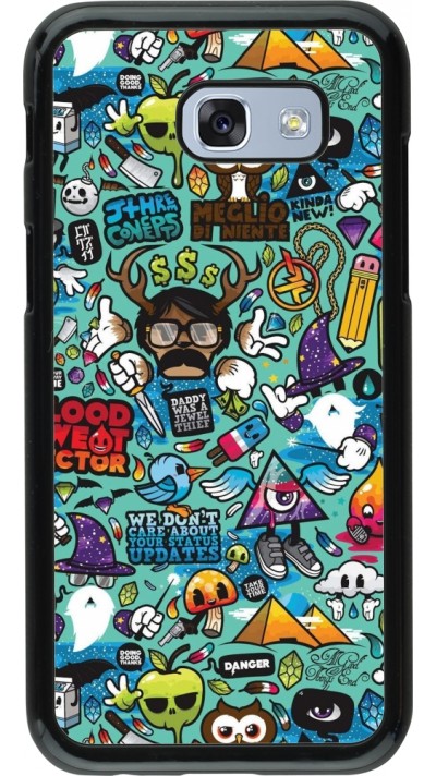 Coque Samsung Galaxy A5 (2017) - Mixed Cartoons Turquoise