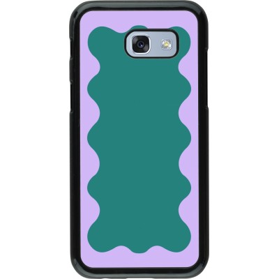 Coque Samsung Galaxy A5 (2017) - Wavy Rectangle Green Purple