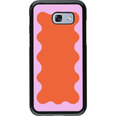 Coque Samsung Galaxy A5 (2017) - Wavy Rectangle Orange Pink