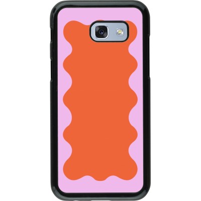 Coque Samsung Galaxy A5 (2017) - Wavy Rectangle Orange Pink