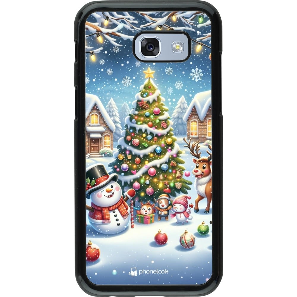 Coque Samsung Galaxy A5 (2017) - Noël 2023 bonhomme de neige et sapin