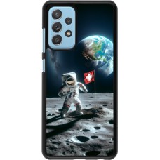 Coque Samsung Galaxy A52 - Astro Suisse sur lune