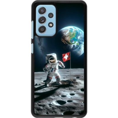 Coque Samsung Galaxy A52 - Astro Suisse sur lune