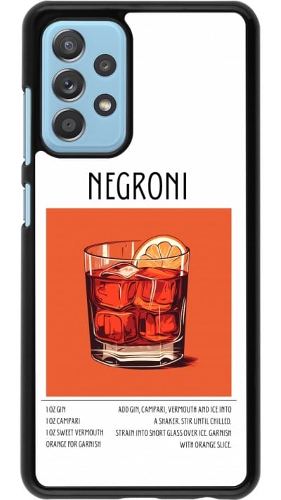 Coque Samsung Galaxy A52 - Cocktail recette Negroni