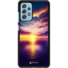 Coque Samsung Galaxy A52 - Coucher soleil jaune violet