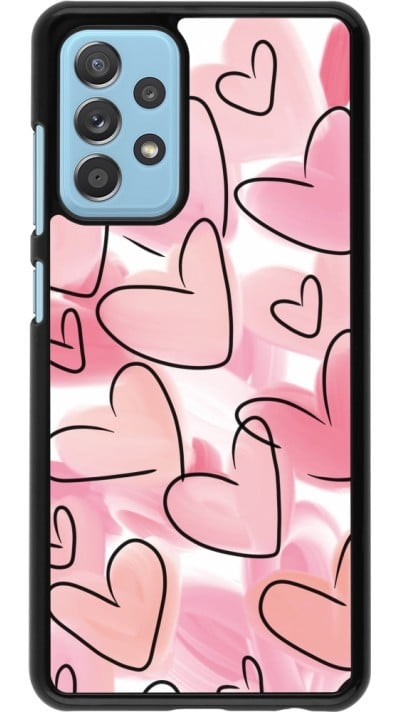 Coque Samsung Galaxy A52 - Easter 2023 pink hearts