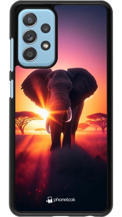 Coque Samsung Galaxy A52 - Elephant Sunrise Beauty