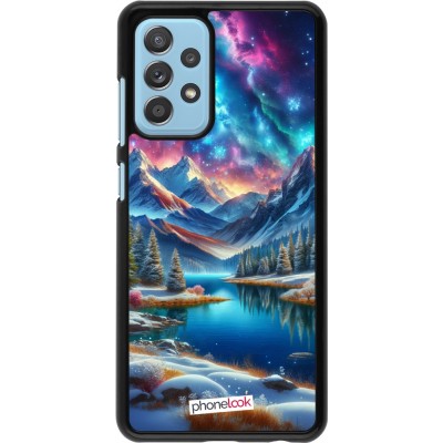 Coque Samsung Galaxy A52 - Fantasy Mountain Lake Sky Stars